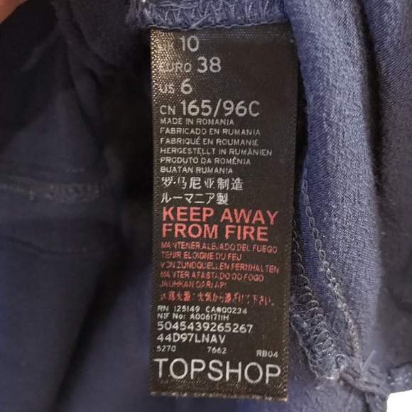 Topshop (Maternity) Navy Drawstring Dress - Picture 5 of 8